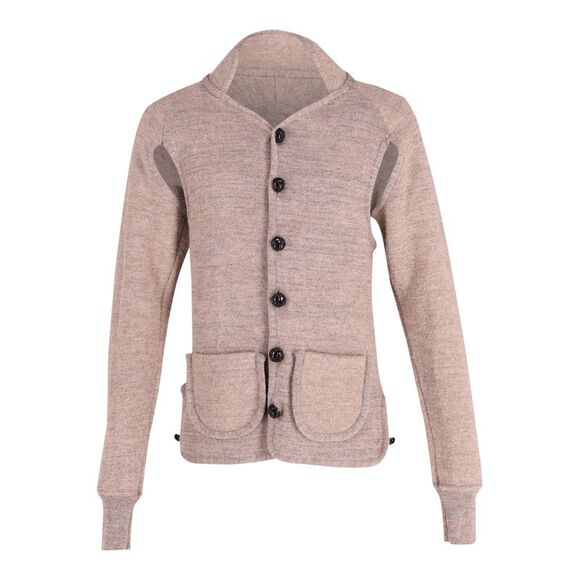 Vivienne Westwood Cut Out Cardigan in Beige Wool